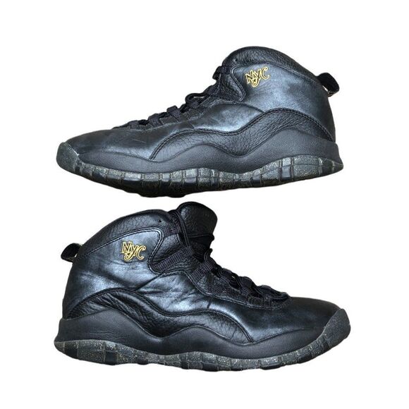 RARE 2015 Air Jordan 10 Retro New York City Size 7 Black - Picture 6 of 15
